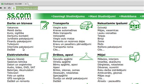 ss sludinājumi.